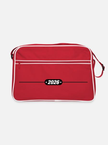 2026 Line - Retro Bag - red/white - Front