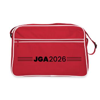 Jga 2026 Enterrement de vie de garçon - Sac Retro - rouge/blanc - Devant