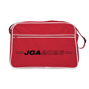Jga 2026 Enterrement de vie de garçon - Sac Retro - rouge/blanc - Devant