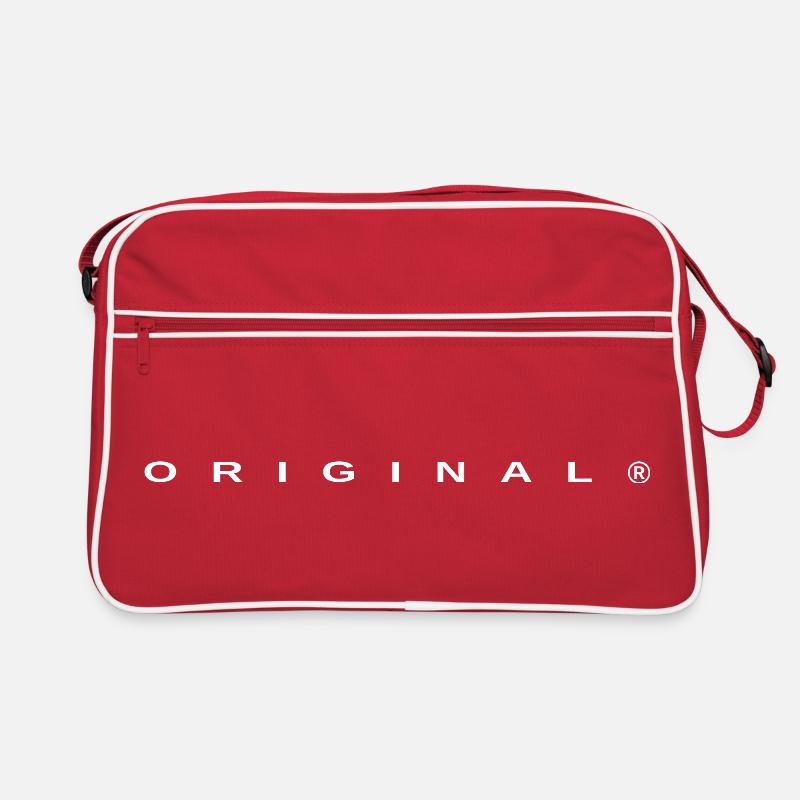 Langue source - Sac Retro - rouge/blanc
