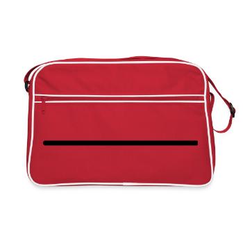 Stroke Highlight Brush Swing Line Line Straight - Retro Bag - red/white - Front