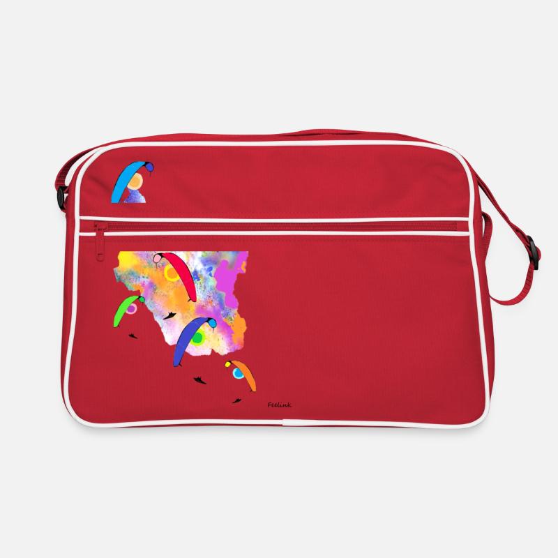 Gleitschirm Pilot Paragliding Leidenschaft Retro Tasche