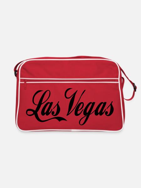 Las Vegas - Retro Tasche - Rot/Weiß - Vorne