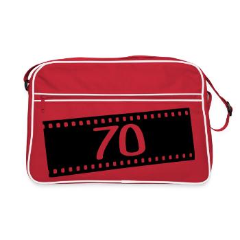 Negativfilm-70 years - Retro Bag - red/white - Front