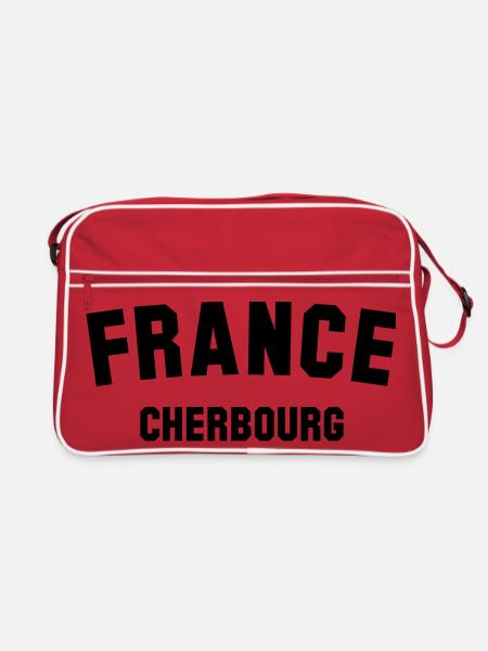 CHERBOURG France Frankreich - Retro Bag - red/white - Front