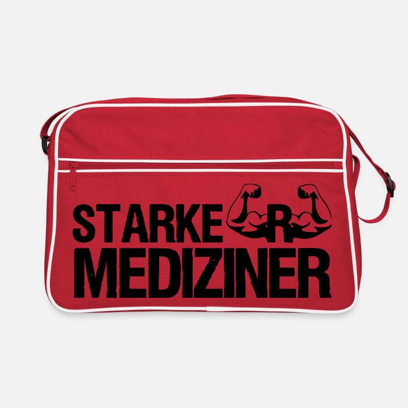 Starker Mediziner Medizin, Ärzte,Sprüche,Geschenk Retro Tasche