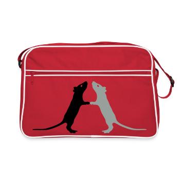 Rats - Sac Retro - rouge/blanc - Devant