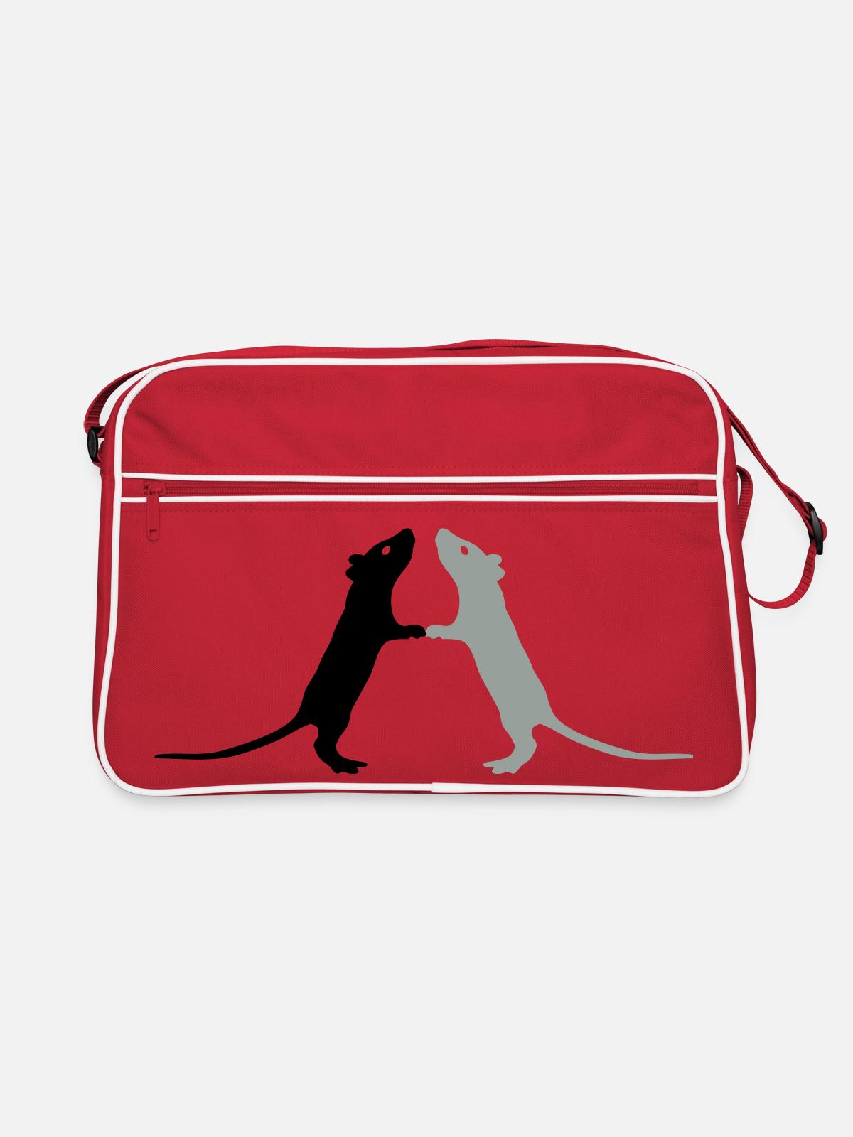 Rats - Retro Bag - red/white - Front