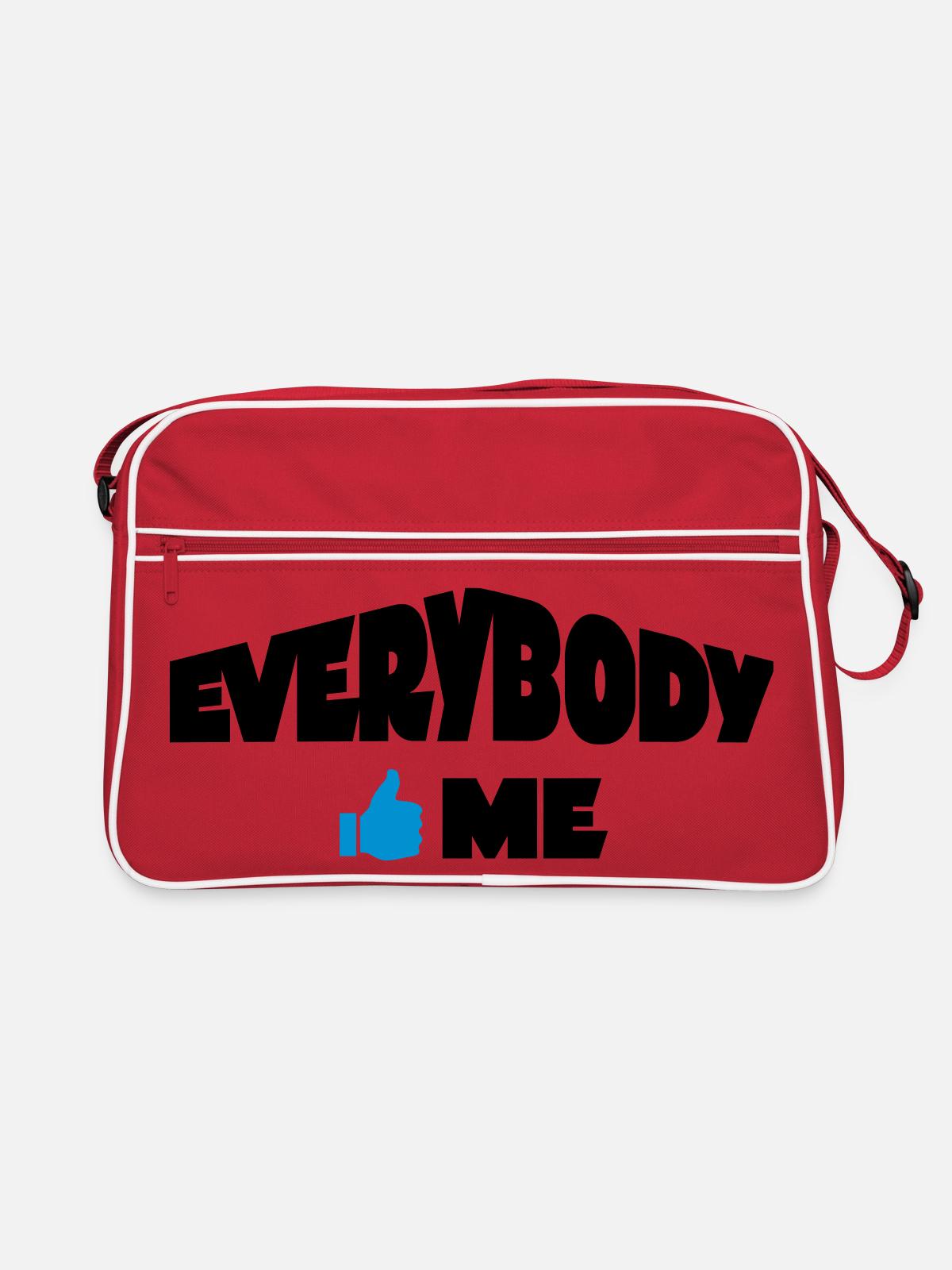 funny - Retro Bag - red/white - Front