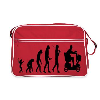 Mobility scooter evolution of disabled people # - Retro Bag - red/white - Front