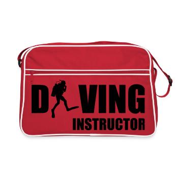 Diving Instructor - Retro Bag - red/white - Front
