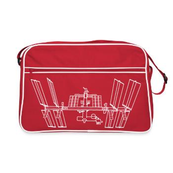 ISS - Space Station (white) - Retro Bag - red/white - Front