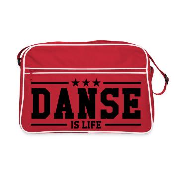 Danse is life ! - Sac Retro - rouge/blanc - Devant