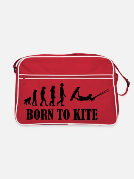 Kiteboard,Kiteboarder,Kiteboarding,Mer,Conseil - Sac Retro - rouge/blanc - Devant