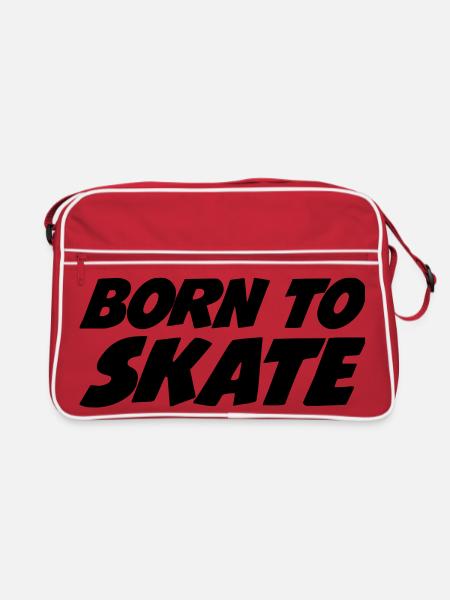 Born to Skate - Sac Retro - rouge/blanc - Devant