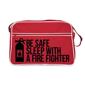 fire fighter - Retro Bag - red/white - Front