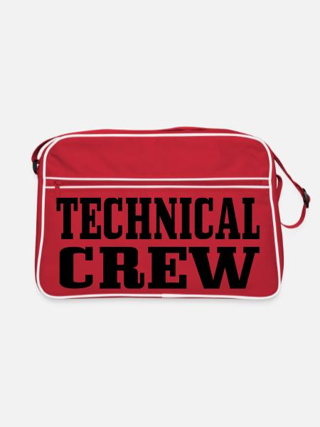 Technische Crew 1 - Retro Tasche - Rot/Weiß - Vorne