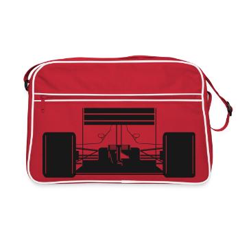 Voiture de formule arrière Voitures de course Symbole de course - Sac Retro - rouge/blanc - Devant