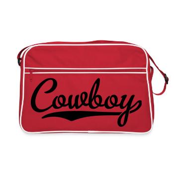 Cowboy - Retro Tasche - Rot/Weiß - Vorne
