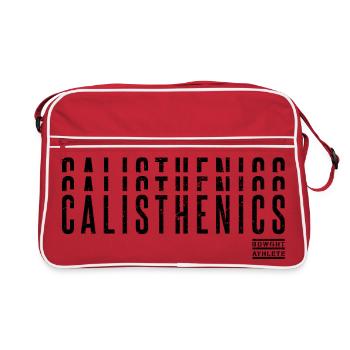 Calisthenics – Bodyweight Athlete - Retro Tasche - Rot/Weiß - Vorne