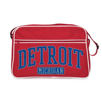 Detroit Michigan Varsity Arc - Retro Bag - red/white - Front