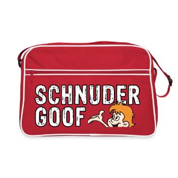 Schnudergoof Lausbub - Retro Tasche - Rot/Weiß - Vorne
