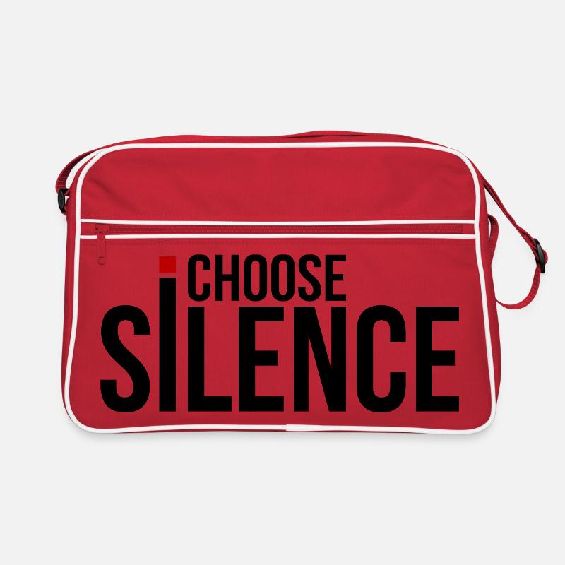 Ich wähle Stille Retro Tasche