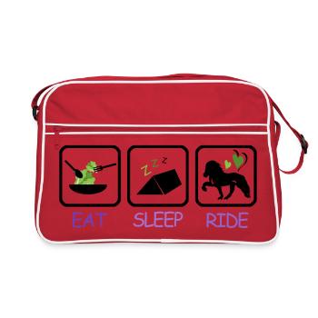 Iceland Competition Shirts Vegetarian Tent Ride - Retro Bag - red/white - Front