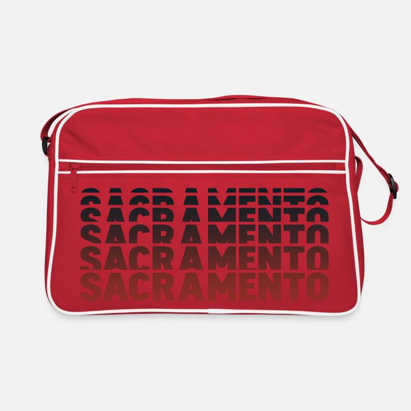 Sacramento Gradient Lettering Multiple Retro Bag
