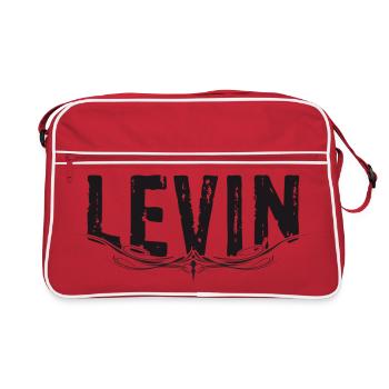 LEVIN UNE LÉGENDE - Sac Retro - rouge/blanc - Devant