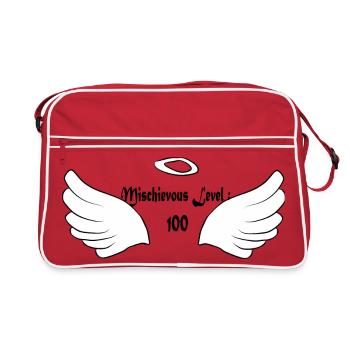 Ailes d’ange - Sac Retro - rouge/blanc - Devant