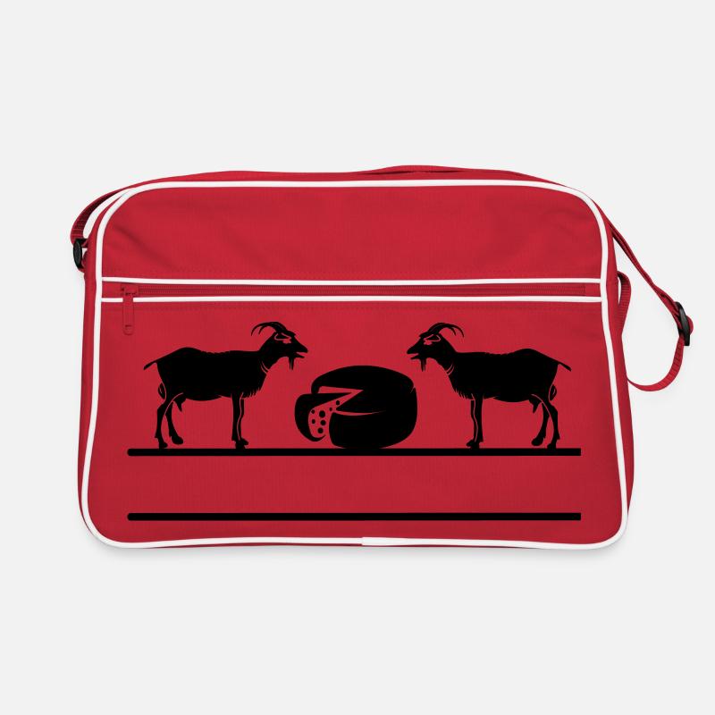 Goat cheese monogram. Retro Bag