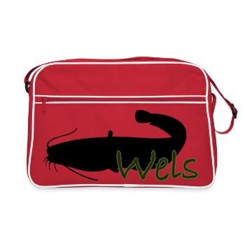 Wels - Retro Tasche - Rot/Weiß - Vorne