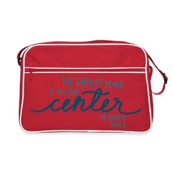 The Safest Place - Retro Bag - red/white - Front