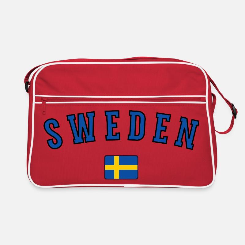 Flagge von Schweden Retro Tasche