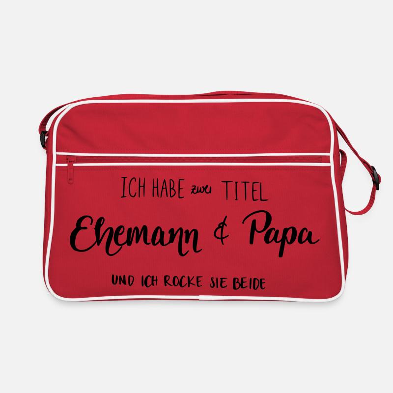 Ehemann & Papa Retro Tasche
