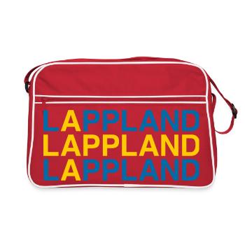 LAPLAND Sverige Sweden Sweden flag - Retro Bag - red/white - Front