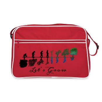 Let's Grow - Sac Retro - rouge/blanc - Devant