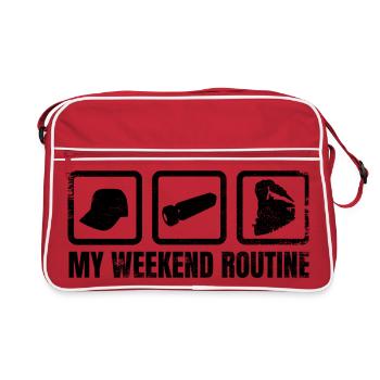 Horaires de Trainspotter - Sac Retro - rouge/blanc - Devant