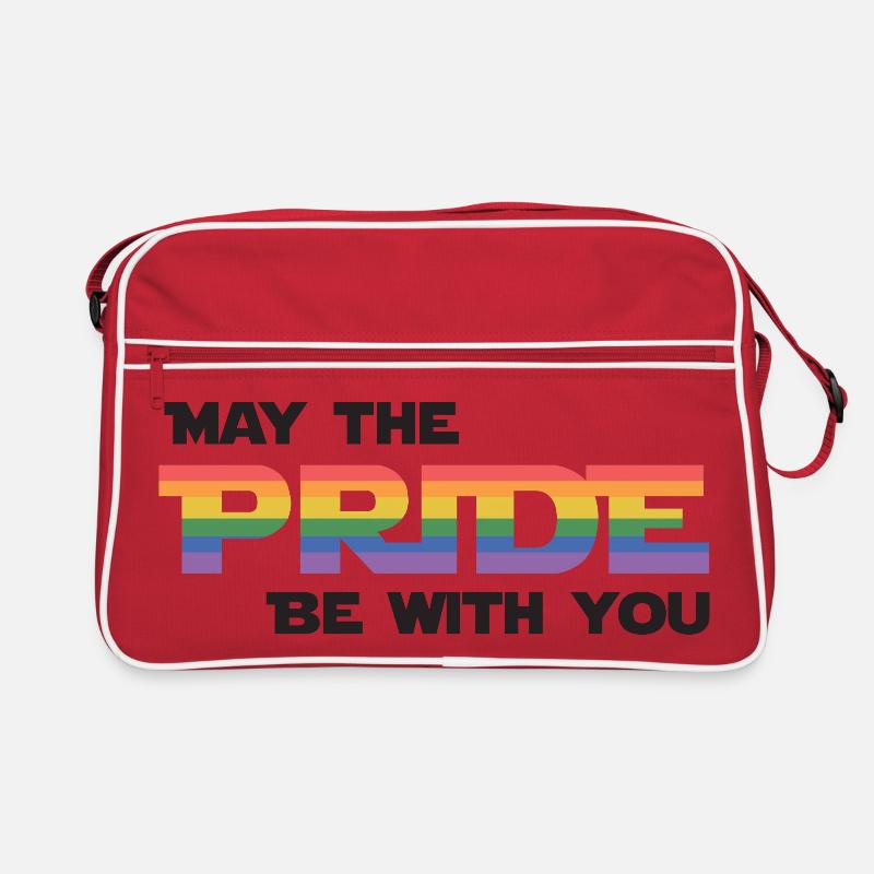 LGBT Pride Month - Möge die Pride mit dir sein - Retro Tasche - Rot/Weiß