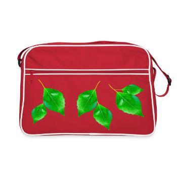 BIRKE || - Retro Tasche - Rot/Weiß - Vorne