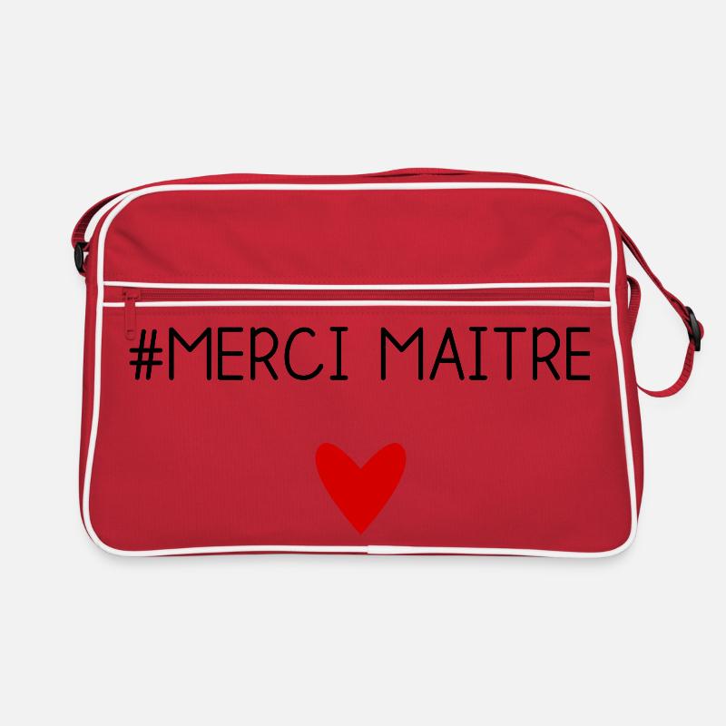 MAÎTRE. MAITRE. MERCI. MERCI MAÎTRE. MAITRE Sac Retro