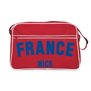 NICE Nizza France Frankreich - Retro Bag - red/white - Front