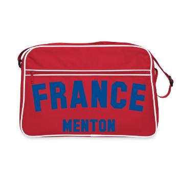MENTON France Frankreich - Retro Bag - red/white - Front