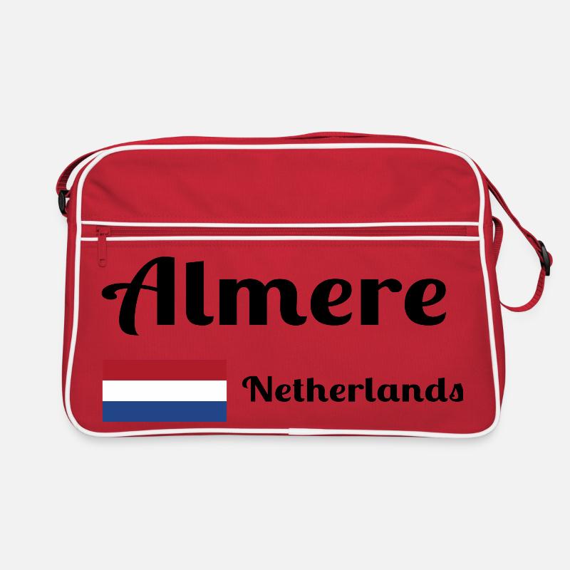 Almere Niederlande - Stilvolle Drucke Retro Tasche