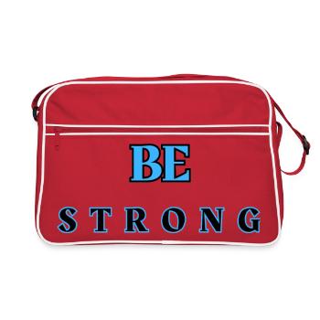 Be STRONG 6 - Sac Retro - rouge/blanc - Devant