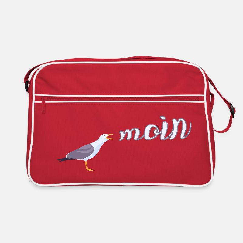 Norddeutsch Möwe Moin Design Retro Tasche