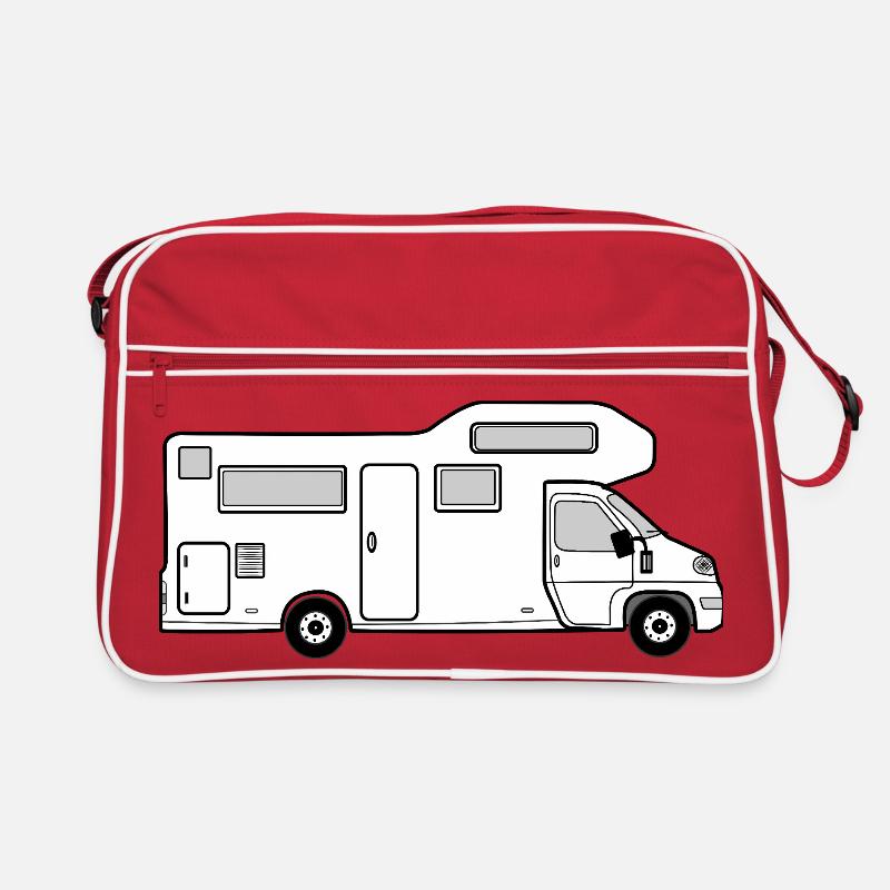 Camping-car blanc design de camping minimaliste Sac Retro