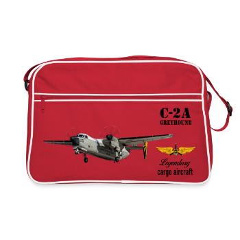 C-2A Greyhound - Retro Bag - red/white - Front