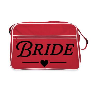 Bridal / Classic Design - Retro Bag - red/white - Front